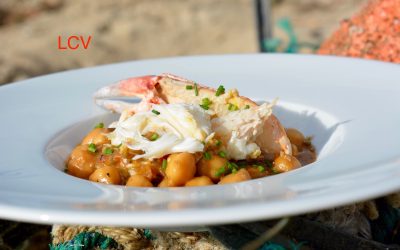 CENTOLLA CON GARBANZOS