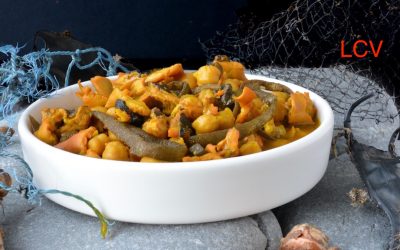 CALLOS DE PULPO CON GARBANZOS