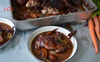 CONEJO ASADO CARAMELIZADO