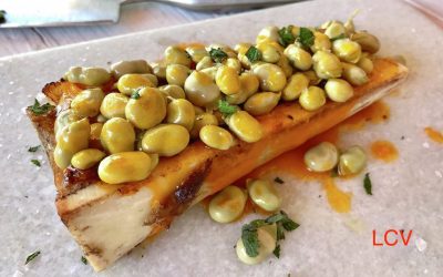 ENSALADA DE HABITAS FRITAS