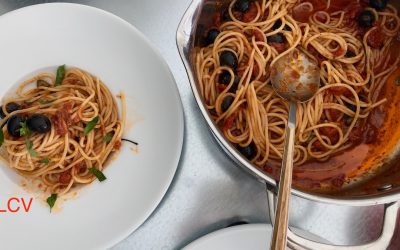 SPAGHETTI ALLA PUTTANESCA #yomequedoencasacocinando