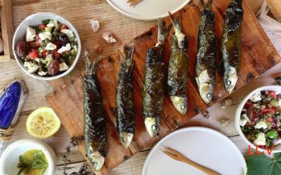 SARDINAS ENVUELTAS EN HOJAS DE PARRA #yomequedoencasacocinando