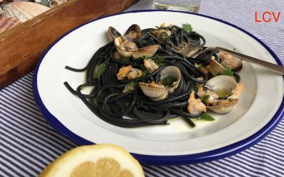 BERBERECHOS CON SPAGHETTI NERO