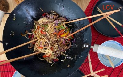 WOK DE NOODLES CON MAGRET DE PATO