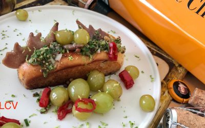 ROLLO DE CRESTAS CASCAJARES CON UVAS ENCURTIDAS