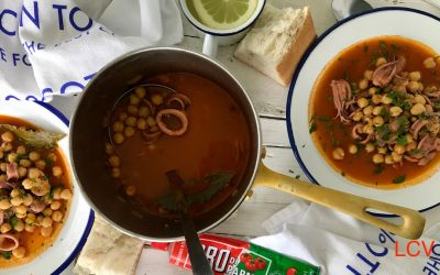 POTAJE DE GARBANZOS CON POTA