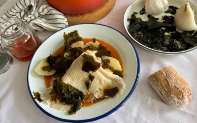 RAYA A LA GALLEGA CON ALGAS