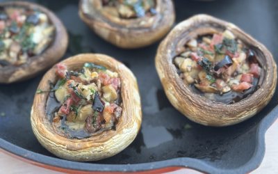 CHAMPIÑONES RELLENOS DE JAMÓN